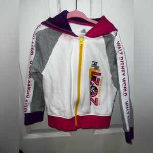 Walt Disney Worls Pink and Purple hooded jacket size S